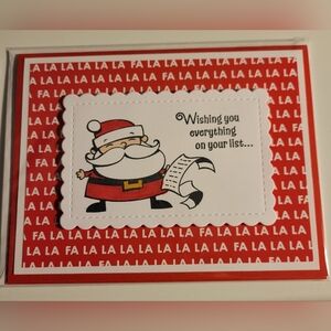 Hand Crafted Christmas Cards Santa 10